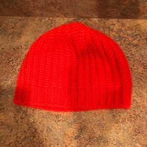 Rag and bone red cashmere beanie